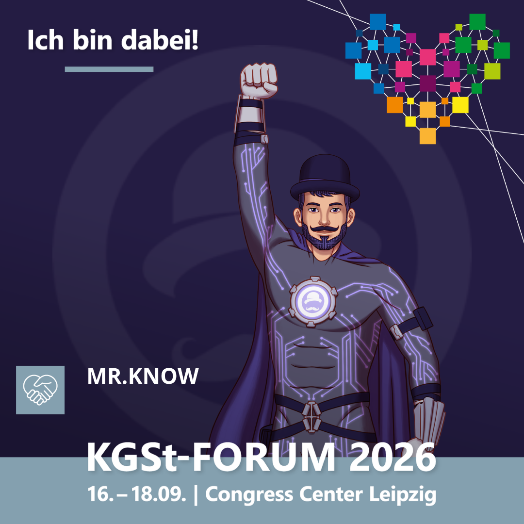 KGSt-FORUM 2026 in Leipzig – MR.KNOW in Halle 1, Stand B37