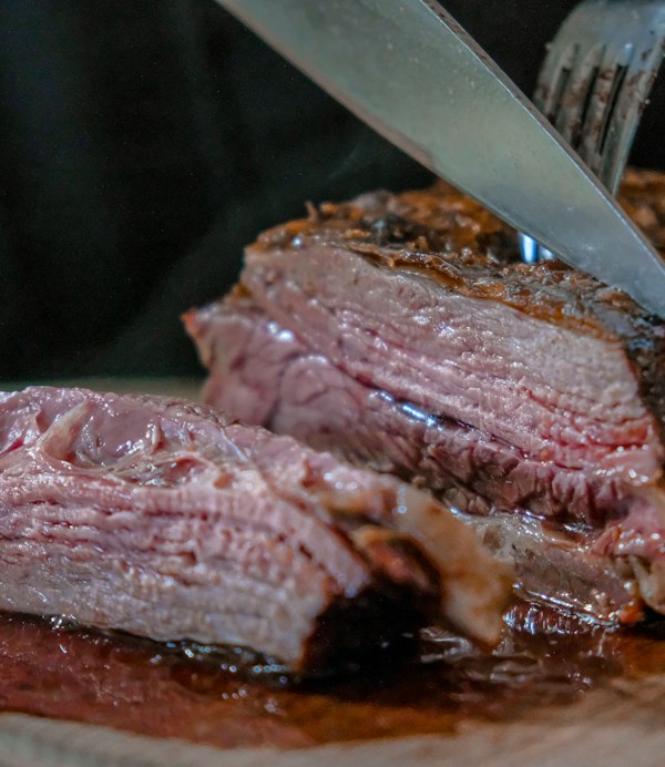 Premium Flanksteak, aufgeschnitten